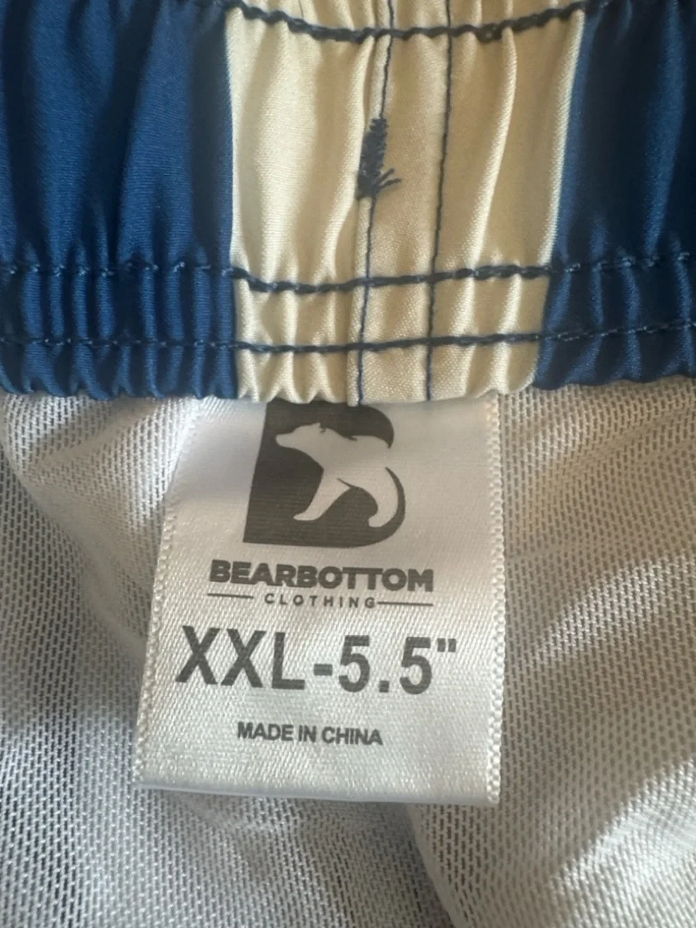 Bearbottom Stretch Swim Trunks Nantucket Stripe pattern New with Tags‎